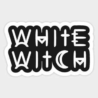 WHITE WITCH, WITCHCRAFT, WICCA AND THE OCCULT Sticker